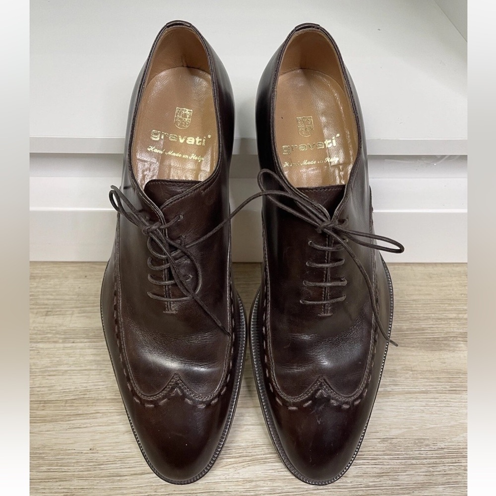 Gravati Men’s Brown leather Loafers Size 9.5 M